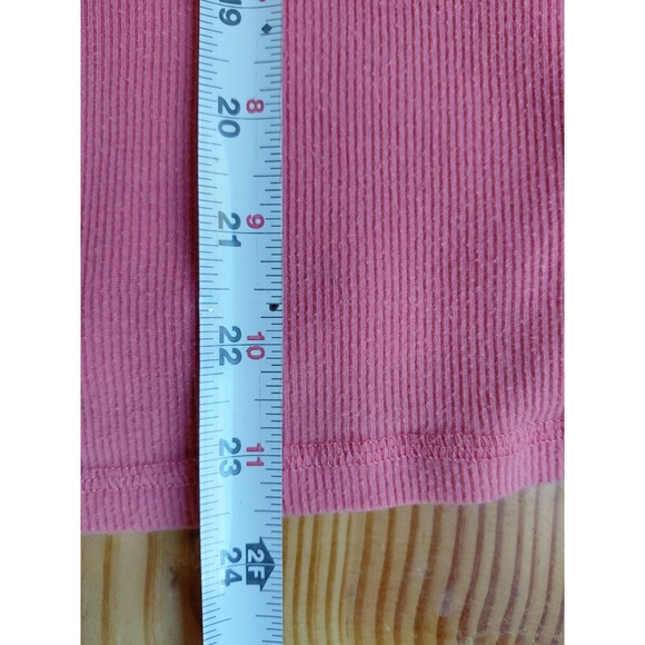 Abercrombie & Fitch Y2K‎ Vintage Pink V Neck Babydoll Long Sleeve Top Size L - Picture 7 of 8